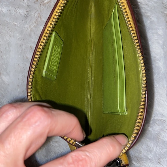 COACH RARE WOOLLY MAMMOTH WRISTLET EUC - Picture 7 of 15